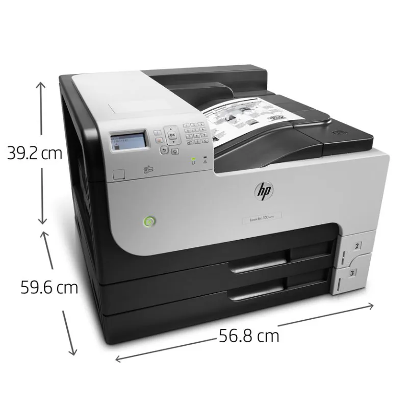Máy in laser đen trắng HP LaserJet Enterprise M712DN khổ A3 3 Máy in laser đen trắng HP LaserJet Enterprise M712DN khổ A3 - Hình ảnh 3