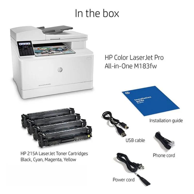 Máy in laser màu đa năng HP Color LaserJet Pro MFP M183fw 2 Máy in laser màu đa năng HP Color LaserJet Pro MFP M183fw - Hình ảnh 2