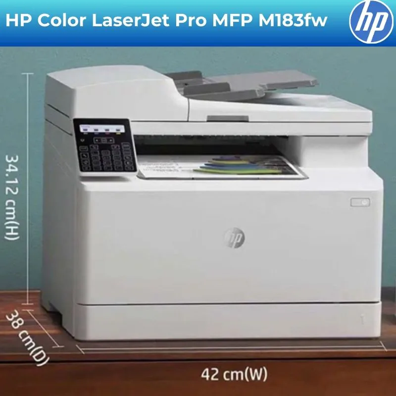 Máy in laser màu đa năng HP Color LaserJet Pro MFP M183fw 3 Máy in laser màu đa năng HP Color LaserJet Pro MFP M183fw - Hình ảnh 3