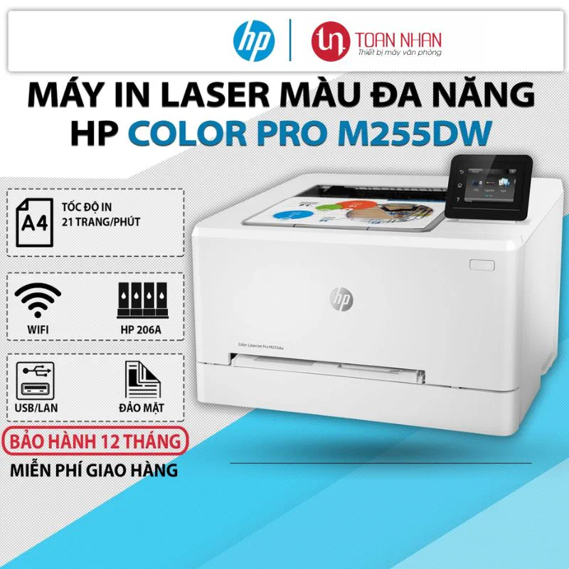 Máy in laser màu HP Color LaserJet Pro M255dw 3 Máy in laser màu HP Color LaserJet Pro M255dw - Hình ảnh 3