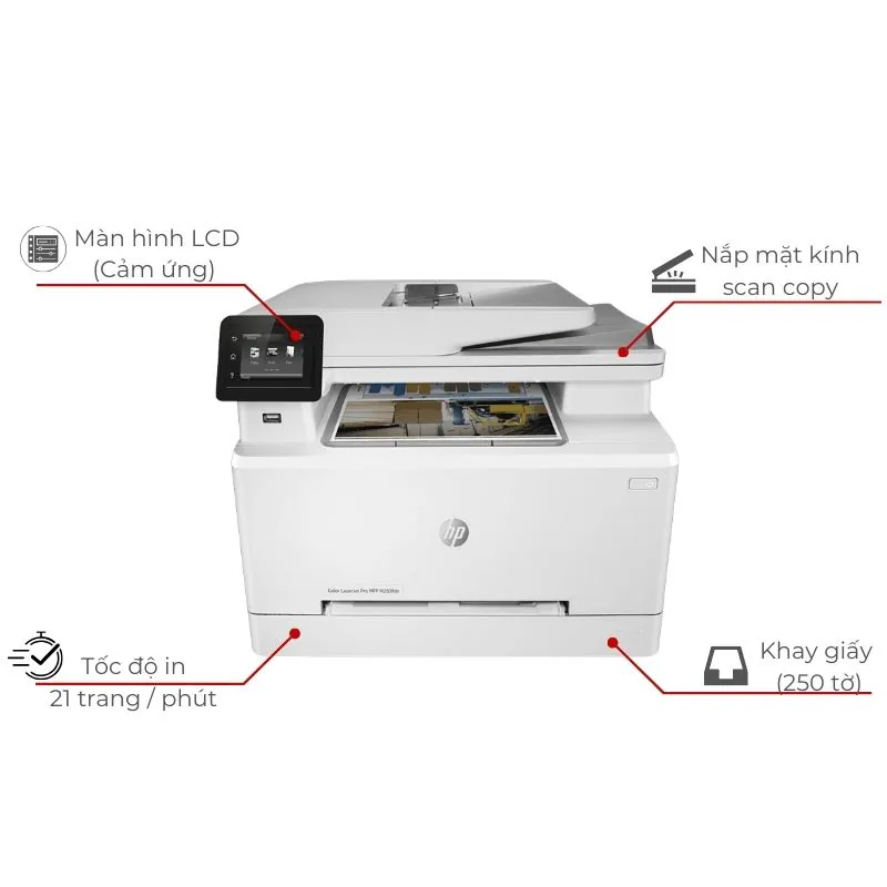 Máy in laser màu đa năng HP Color LaserJet Pro MFP M282nw 3 Máy in laser màu đa năng HP Color LaserJet Pro MFP M282nw - Hình ảnh 3