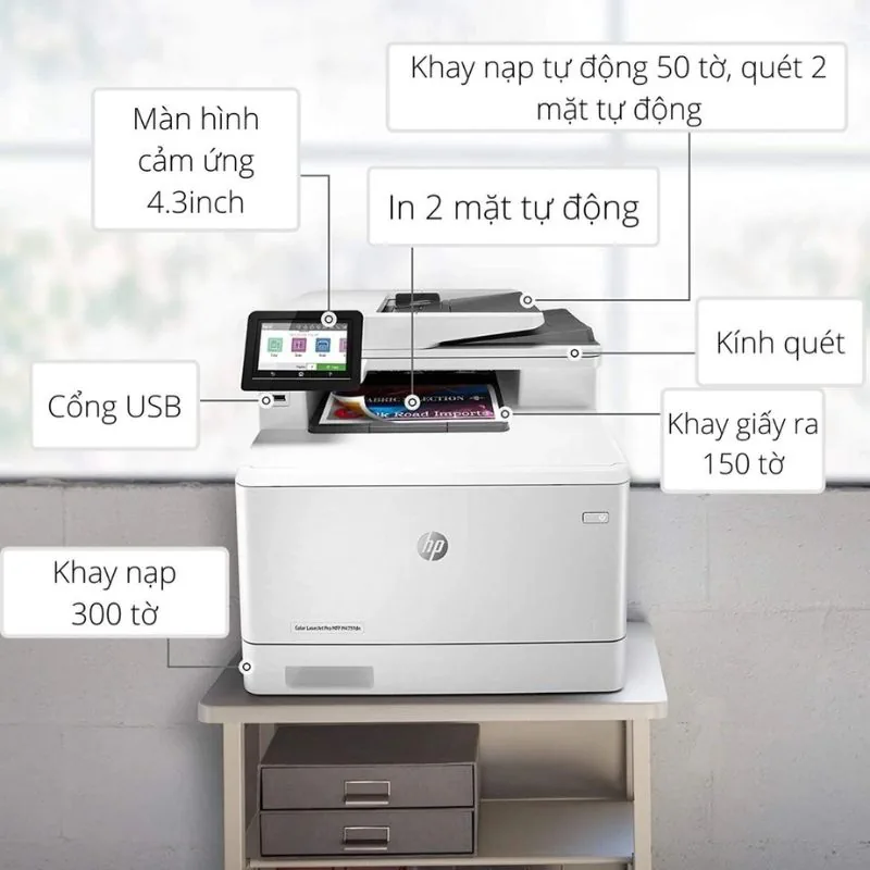 Máy in laser màu đa năng HP Color LaserJet Pro MFP M479fdw 2 Máy in laser màu đa năng HP Color LaserJet Pro MFP M479fdw - Hình ảnh 2