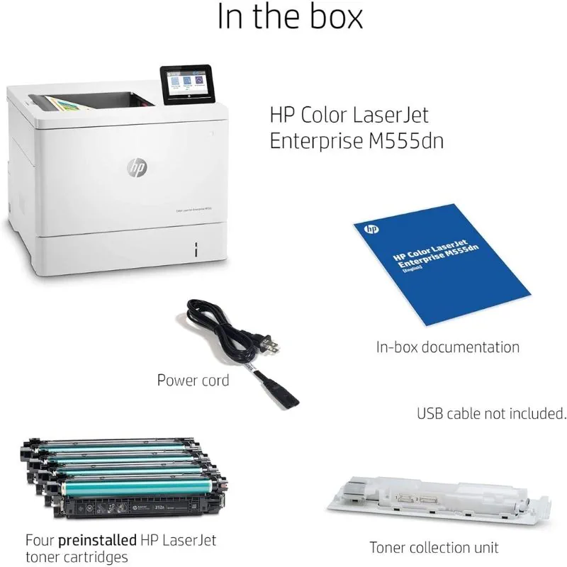 Máy in laser màu HP Color LaserJet Enterprise M555dn 3 Máy in laser màu HP Color LaserJet Enterprise M555dn - Hình ảnh 3