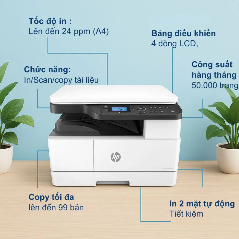 Máy in laser đen trắng đa năng HP LaserJet MFP M440DN khổ A3 3 Máy in laser đen trắng đa năng HP LaserJet MFP M440DN khổ A3