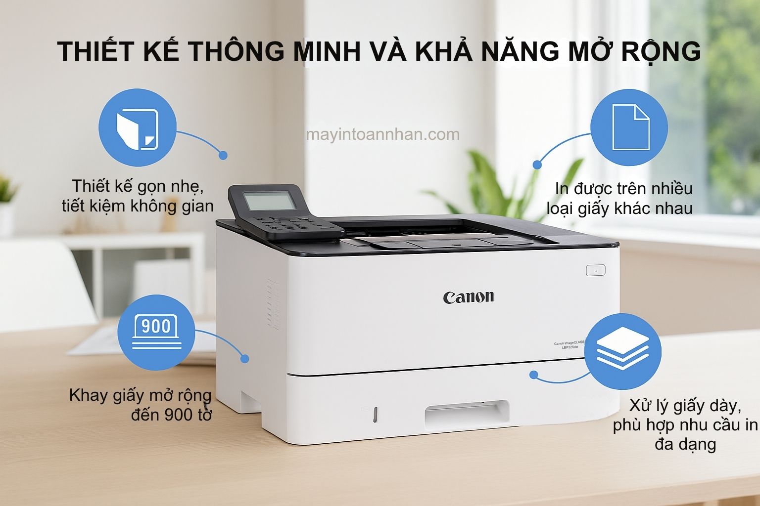 Thiết Kế Thông Minh Và Khả Năng Mở Rộng Canon imageCLASS LBP226dw