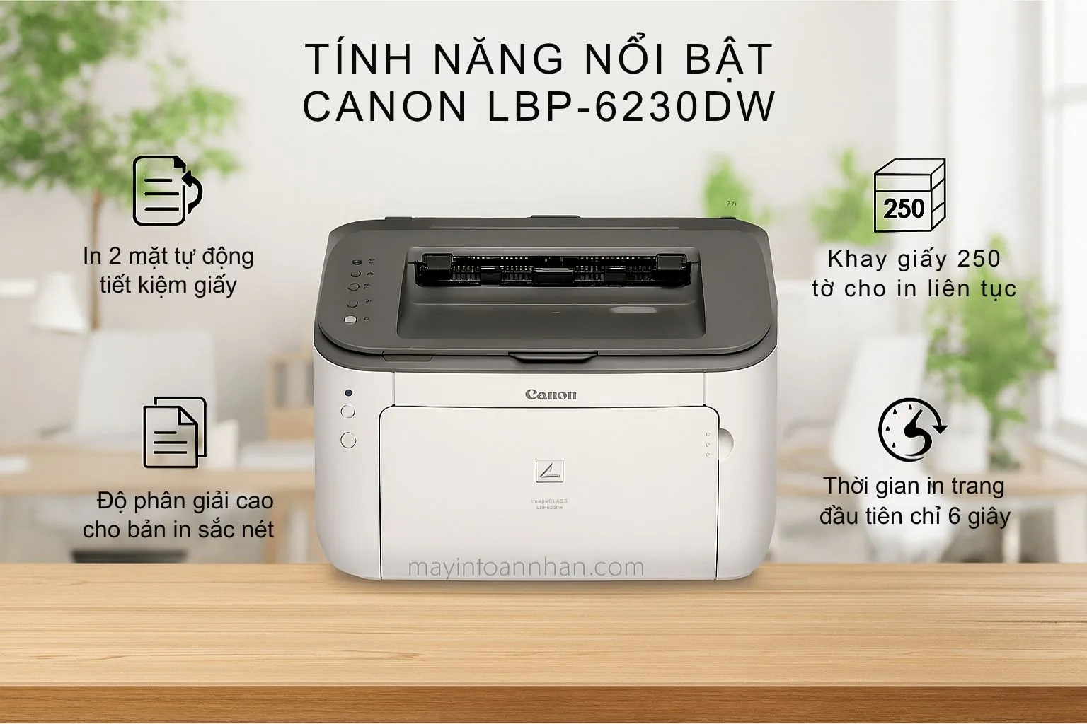 Tính Năng Nổi Bật Canon LBP-6230DW