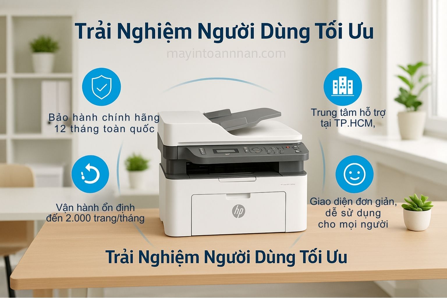 Máy in laser đen trắng đa năng HP Laser MFP 139FNW 6 Trải Nghiệm Người Dùng Tối Ưu