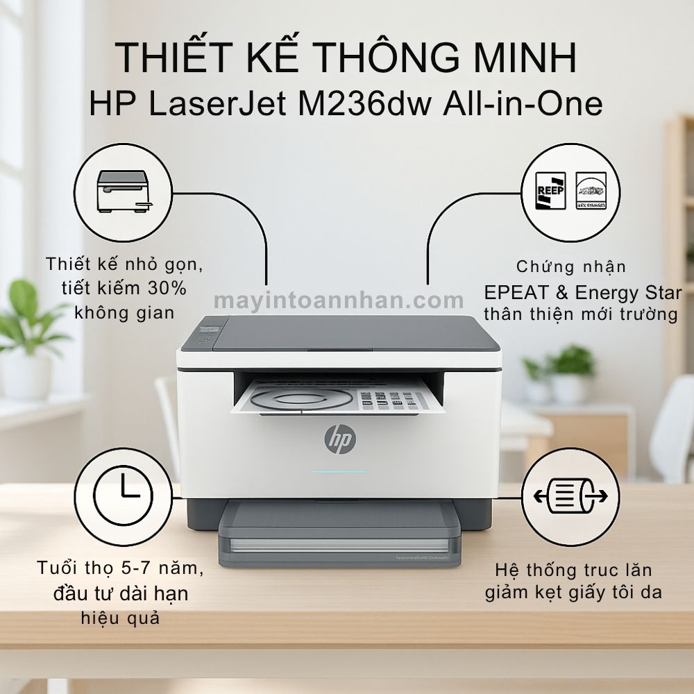 Thiết Kế Thông Minh HP LaserJet M236dw All-in-One