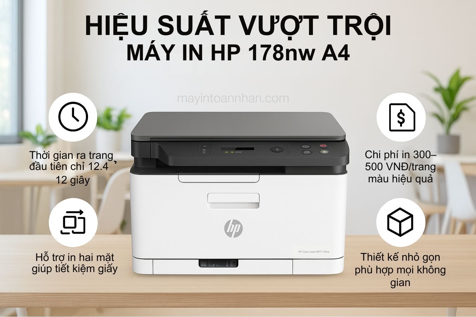 Máy in laser màu đa năng HP Color Laser MFP 178nw 5 Hiệu Suất Vượt Trội Máy In HP 178nw A4 HP Color Laser MFP 178nw