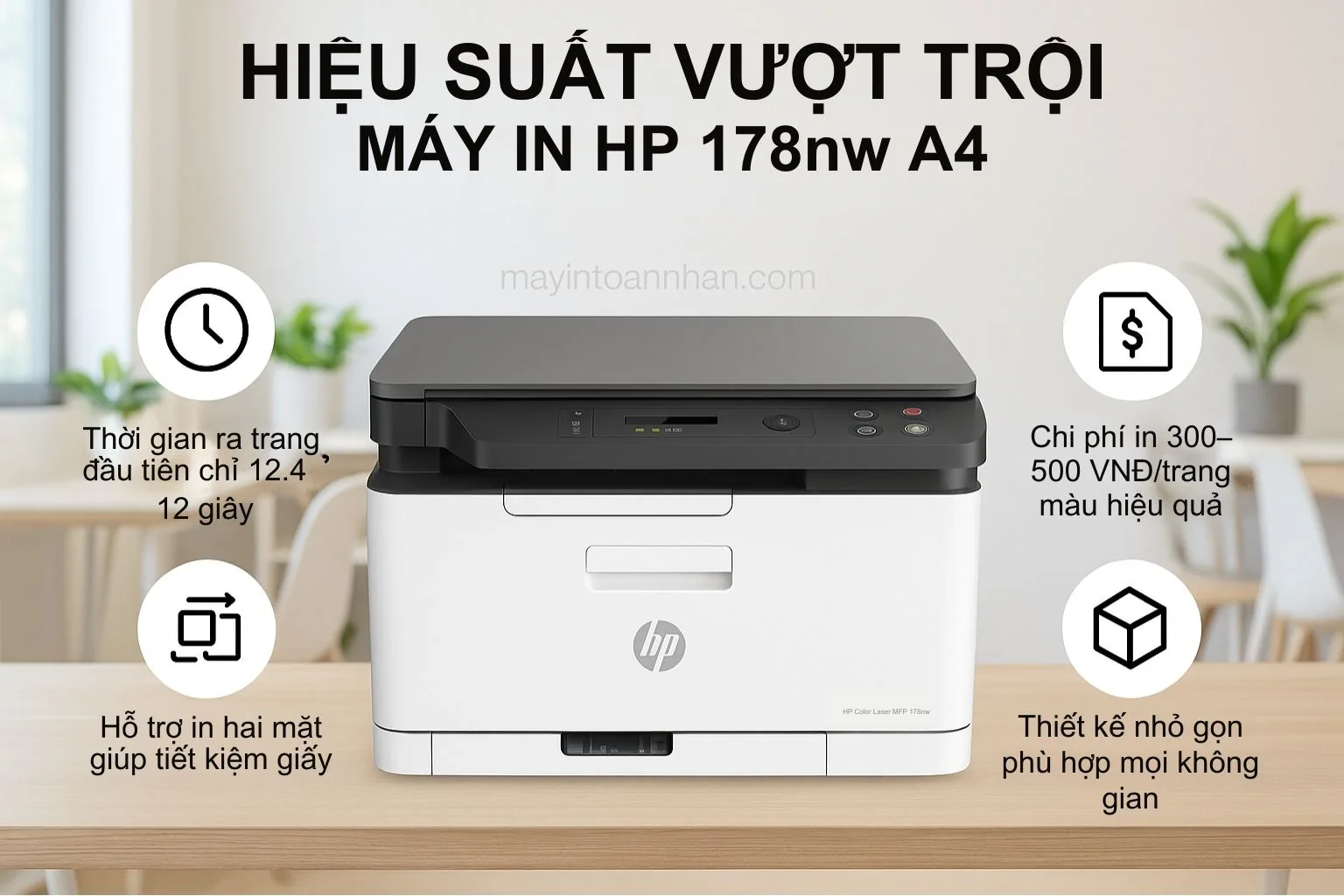 Máy in laser màu đa năng HP Color Laser MFP 178nw 5 Hiệu Suất Vượt Trội Máy In HP 178nw A4 HP Color Laser MFP 178nw