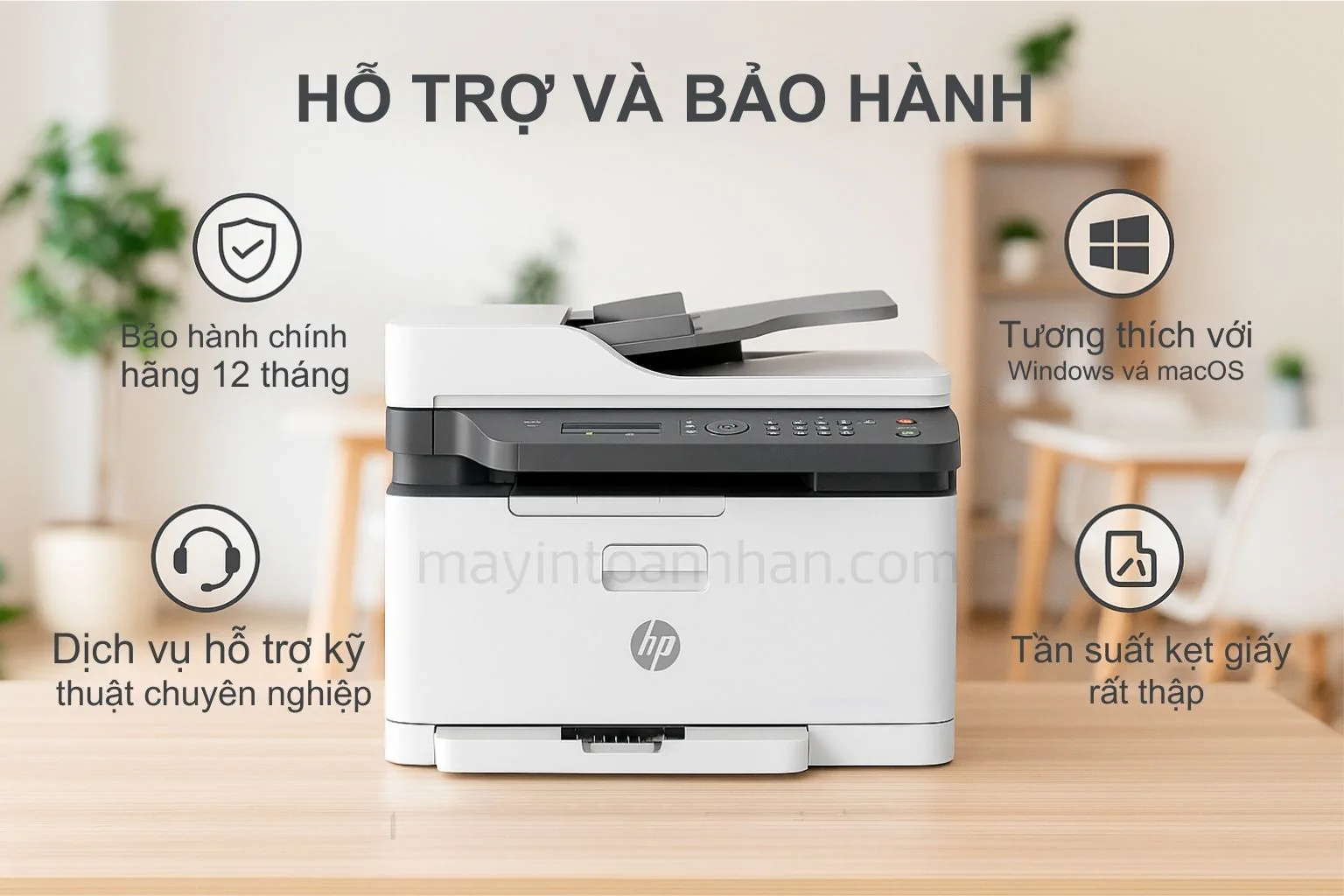Máy in laser màu đa năng HP Color Laser MFP 179fnw 7 Hỗ Trợ và Bảo Hành Tại Việt Nam hp laserjet 179fnw