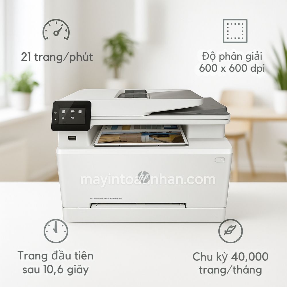 Máy in laser màu đa năng HP Color LaserJet Pro MFP M282nw 5 Hiệu Suất In Ấn Vượt Trội Của HP M282nw