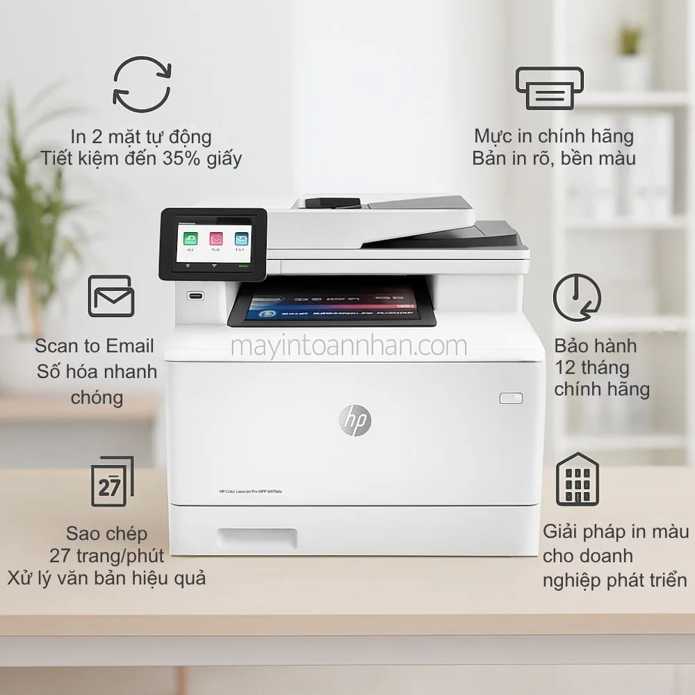 Máy in laser màu đa năng HP Color LaserJet Pro MFP M479dw 7 Chi Phí Vận Hành Và Bảo Hành Tại Việt Nam HP Color LaserJet Pro MFP M479dw