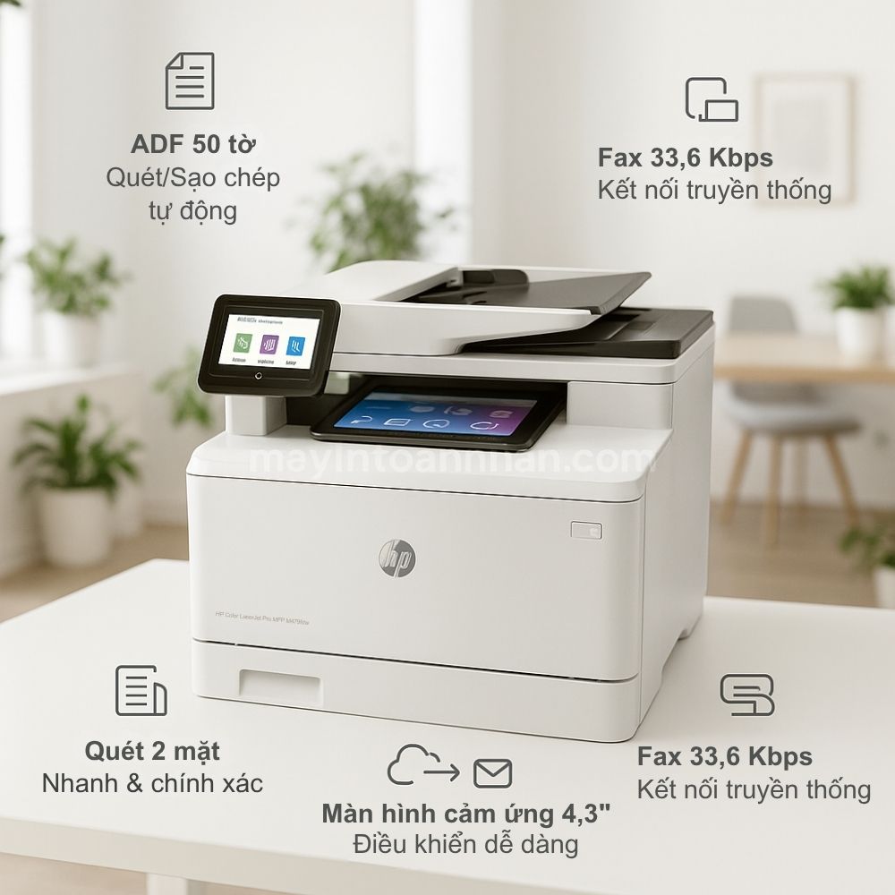 Tính Năng Đa Chức Năng Thông Minh HP Color LaserJet Pro MFP M479fdw
