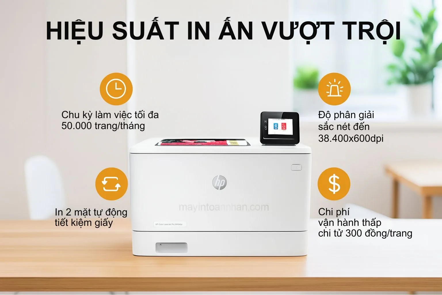 Hiệu Suất In Ấn Vượt Trội của HP M454dw