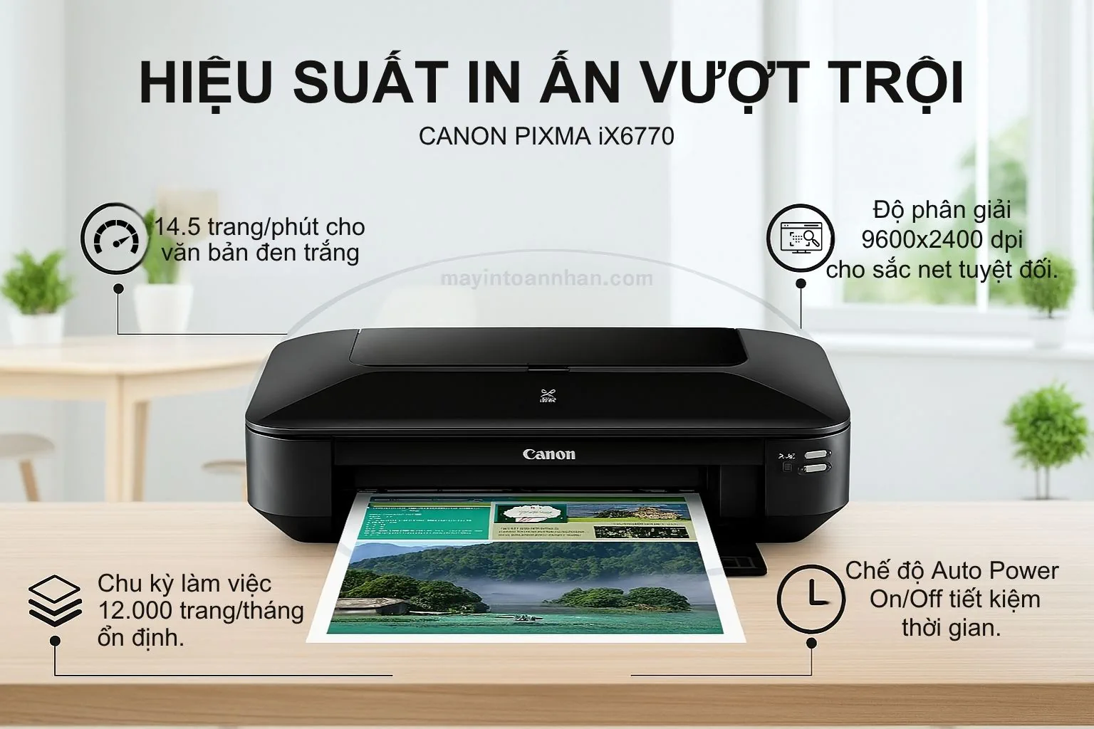 Hiệu Suất In Ấn Vượt Trội Canon 6770