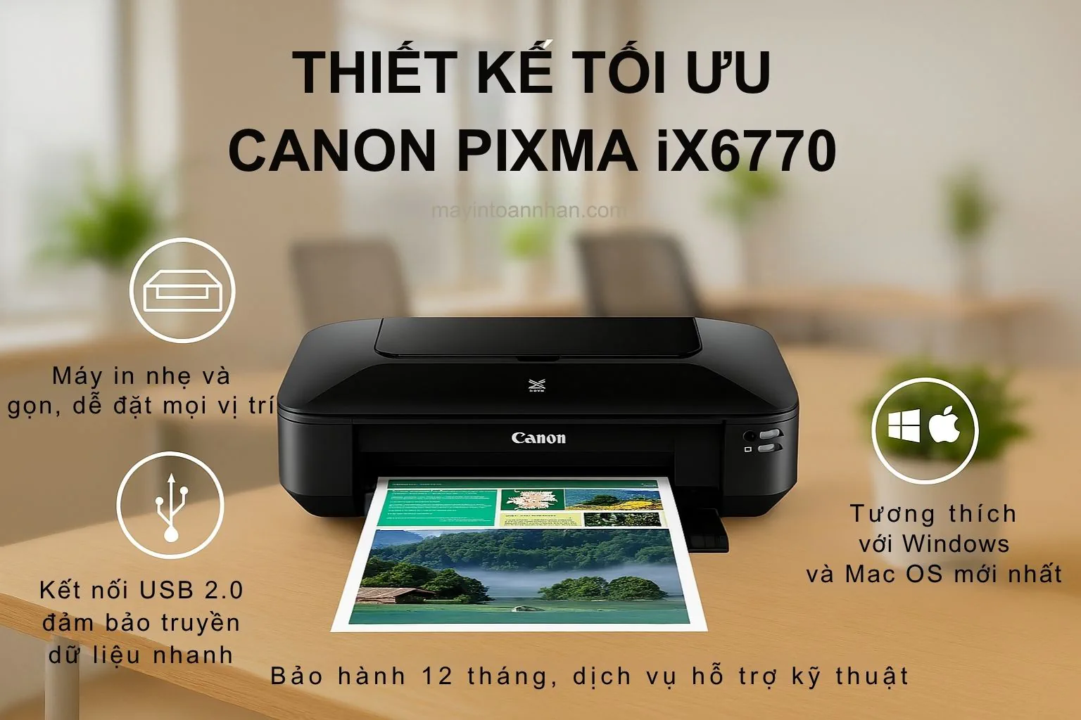 Thiết Kế Tối Ưu Canon Pixma 6770