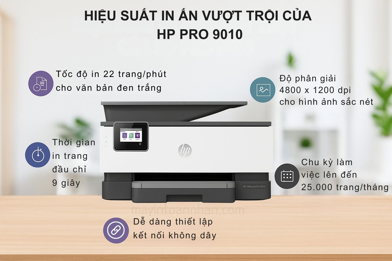 Hiệu Suất In Ấn Vượt Trội của HP Pro 9010