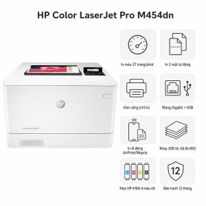 Máy in laser màu HP Color LaserJet Pro M454dn