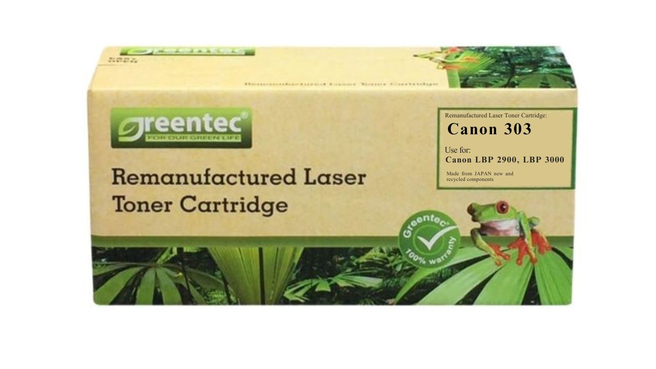 Mực in laser đen trắng Greentech Canon 303 2 Mực in laser đen trắng Greentech Canon 303 - Hình ảnh 2