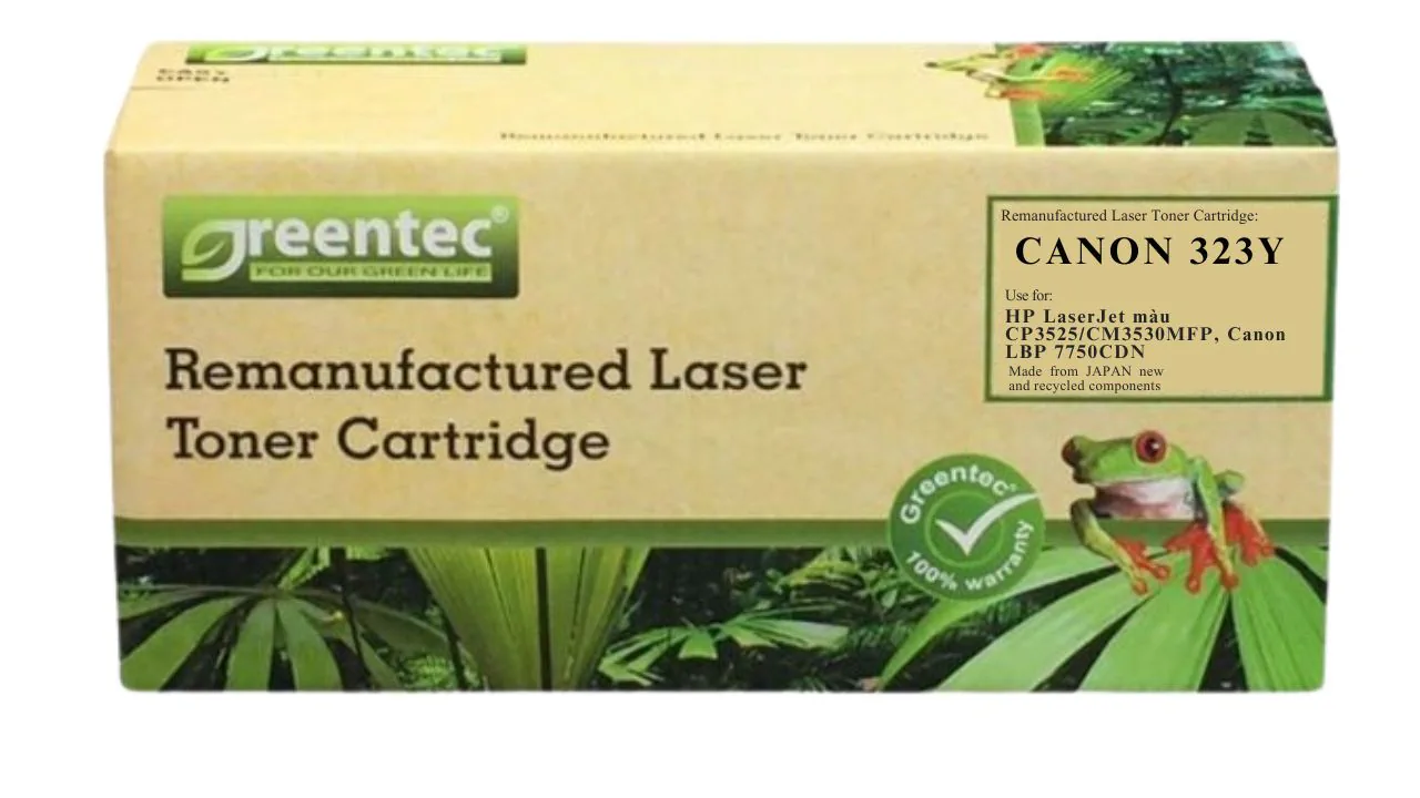 Mực in laser màu Greentech Canon 323Y 2 Mực in laser màu Greentech Canon 323Y - Hình ảnh 2