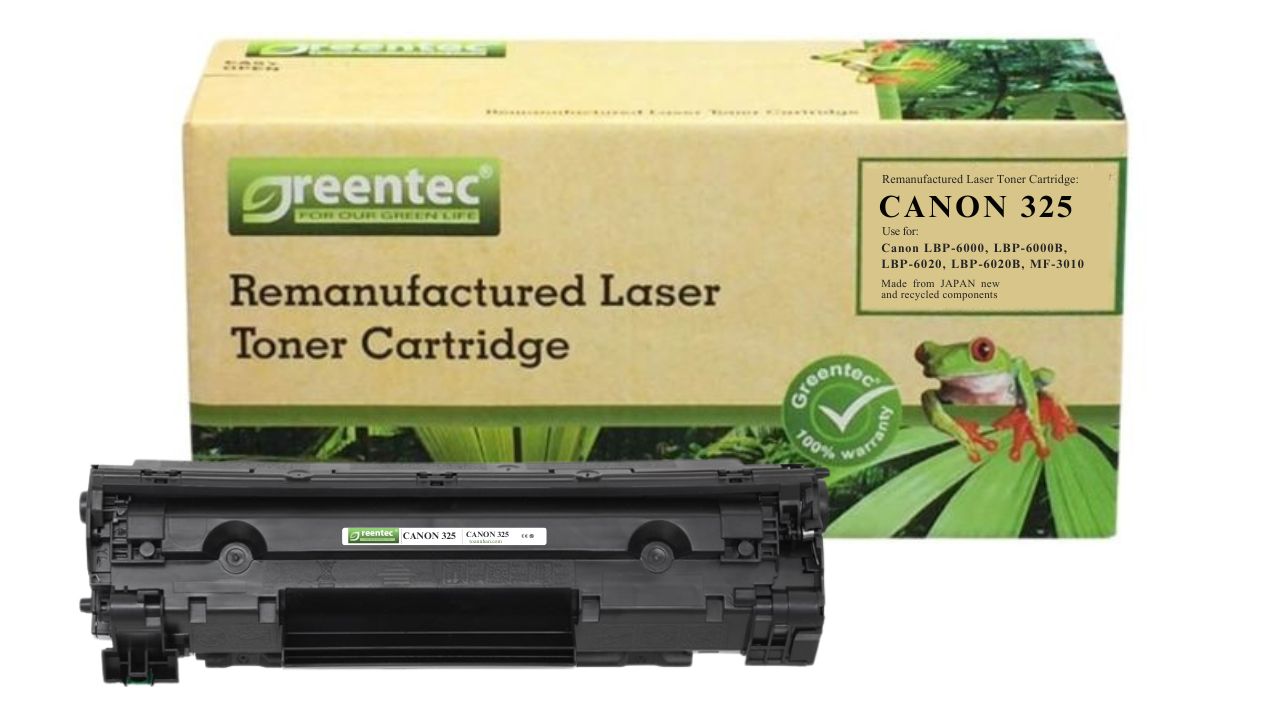 Mực in laser đen trắng Greentech Canon 325 1 Mực in laser đen trắng Greentech Canon 325