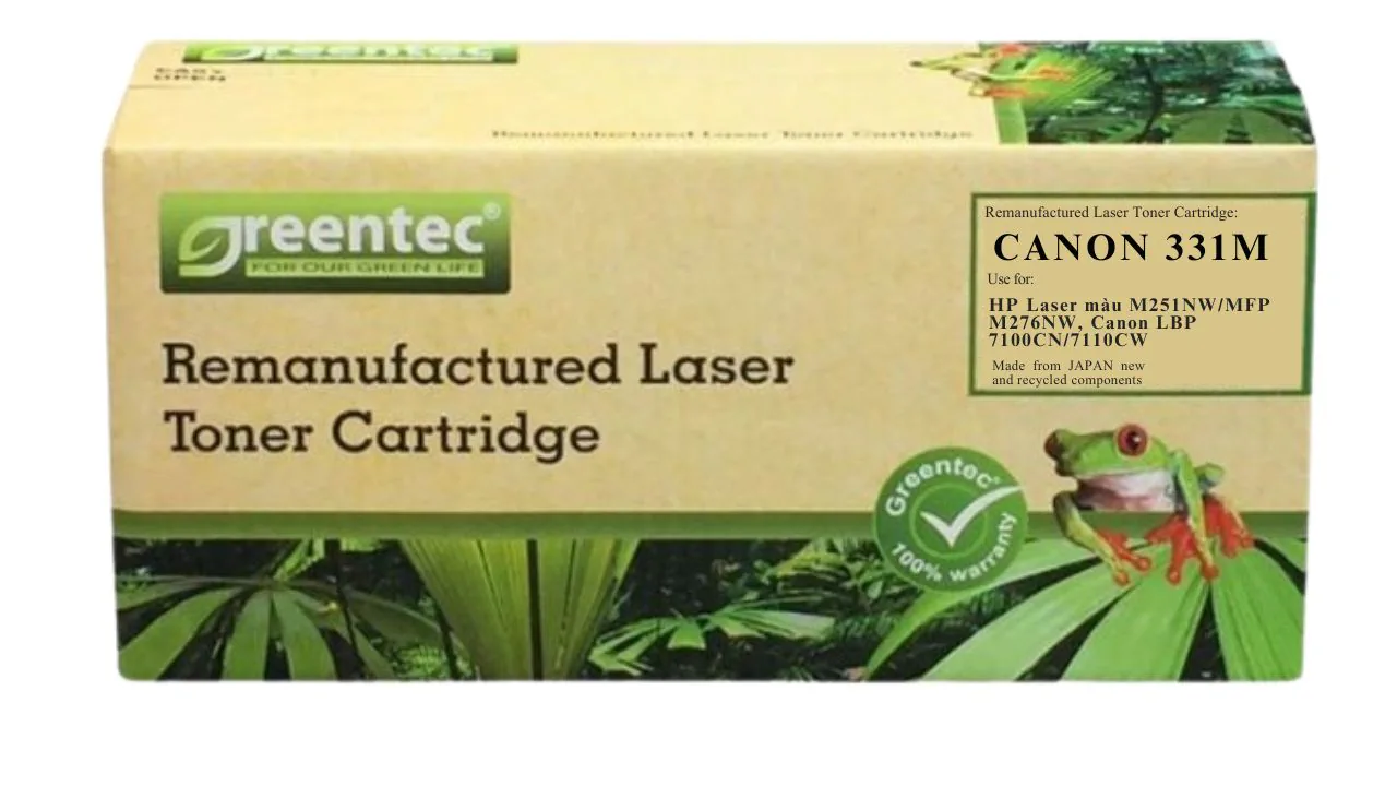 Mực in laser màu Greentech Canon 331M 2 Mực in laser màu Greentech Canon 331M - Hình ảnh 2