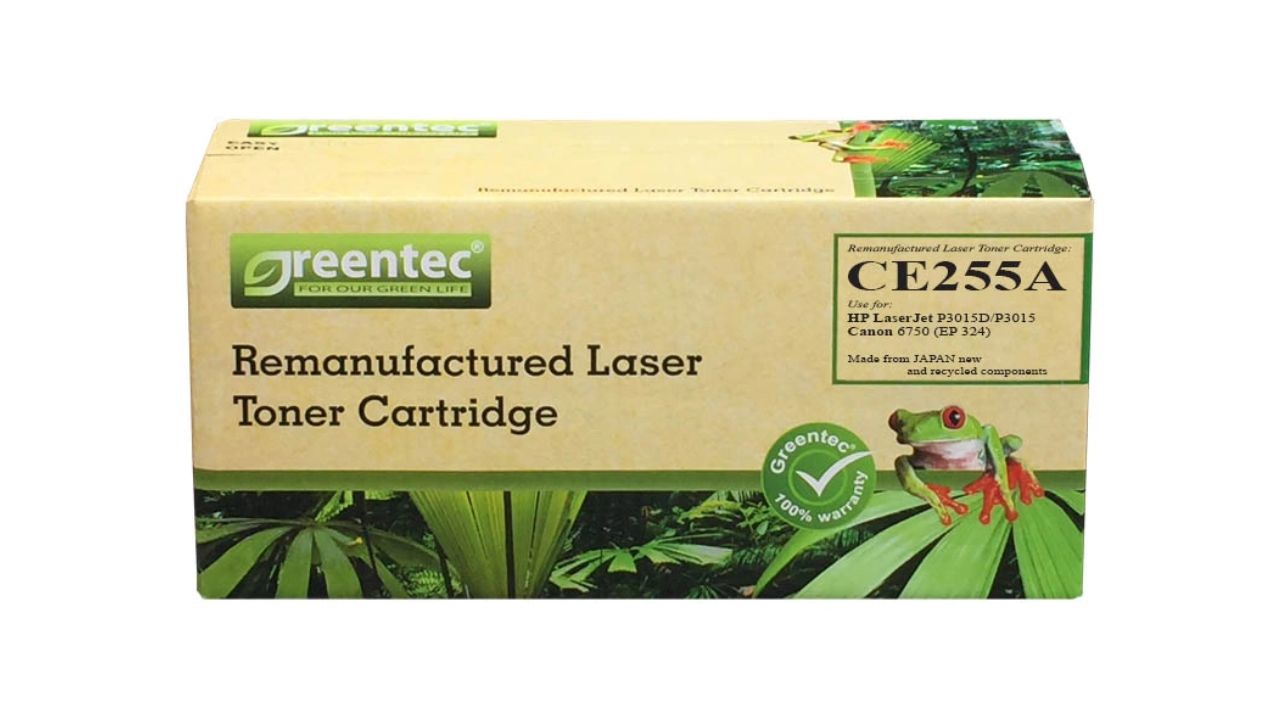 Mực in laser đen trắng Greentech HP CE255A 2 Mực in laser đen trắng Greentech HP CE255A - Hình ảnh 2