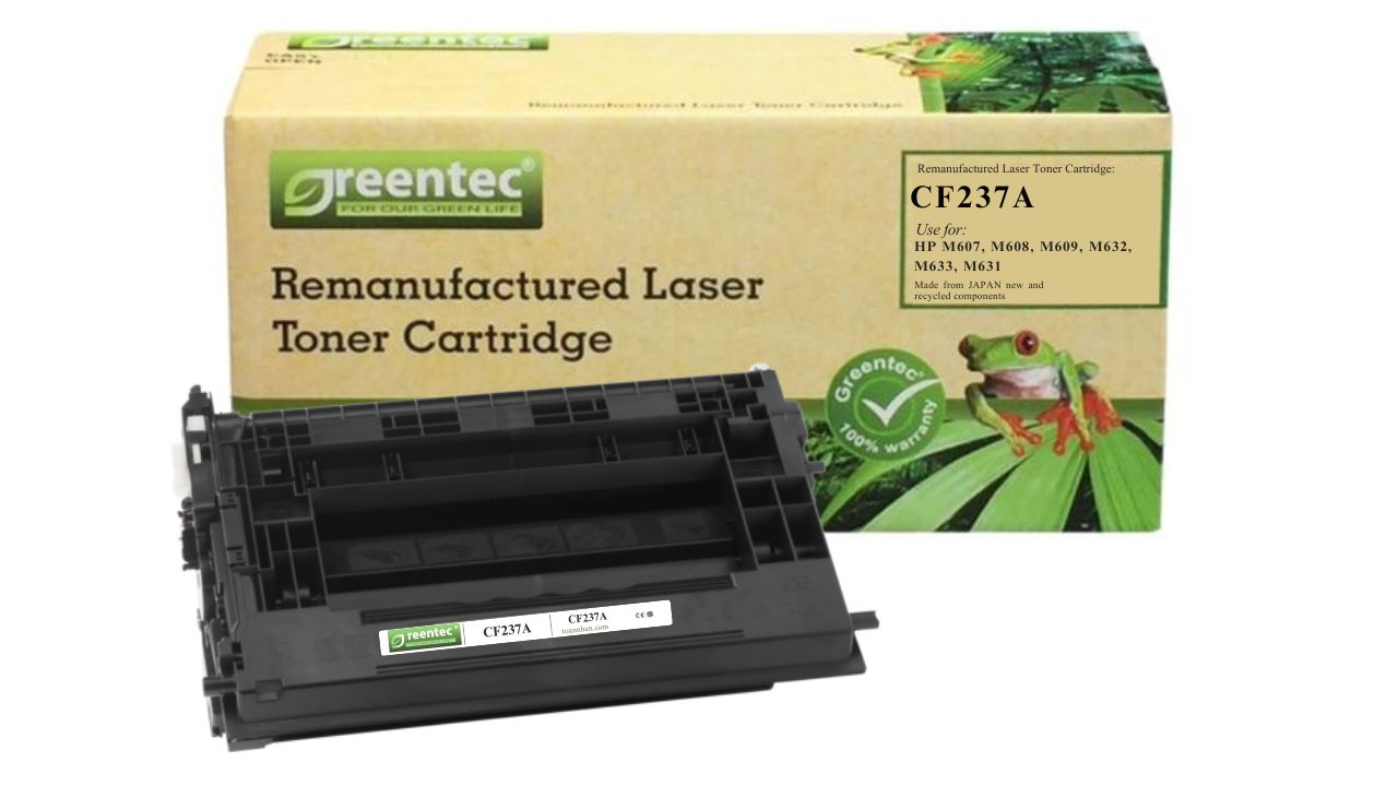 Mực in laser đen trắng Greentech HP CF237A 1 Mực in laser đen trắng Greentech HP CF237A