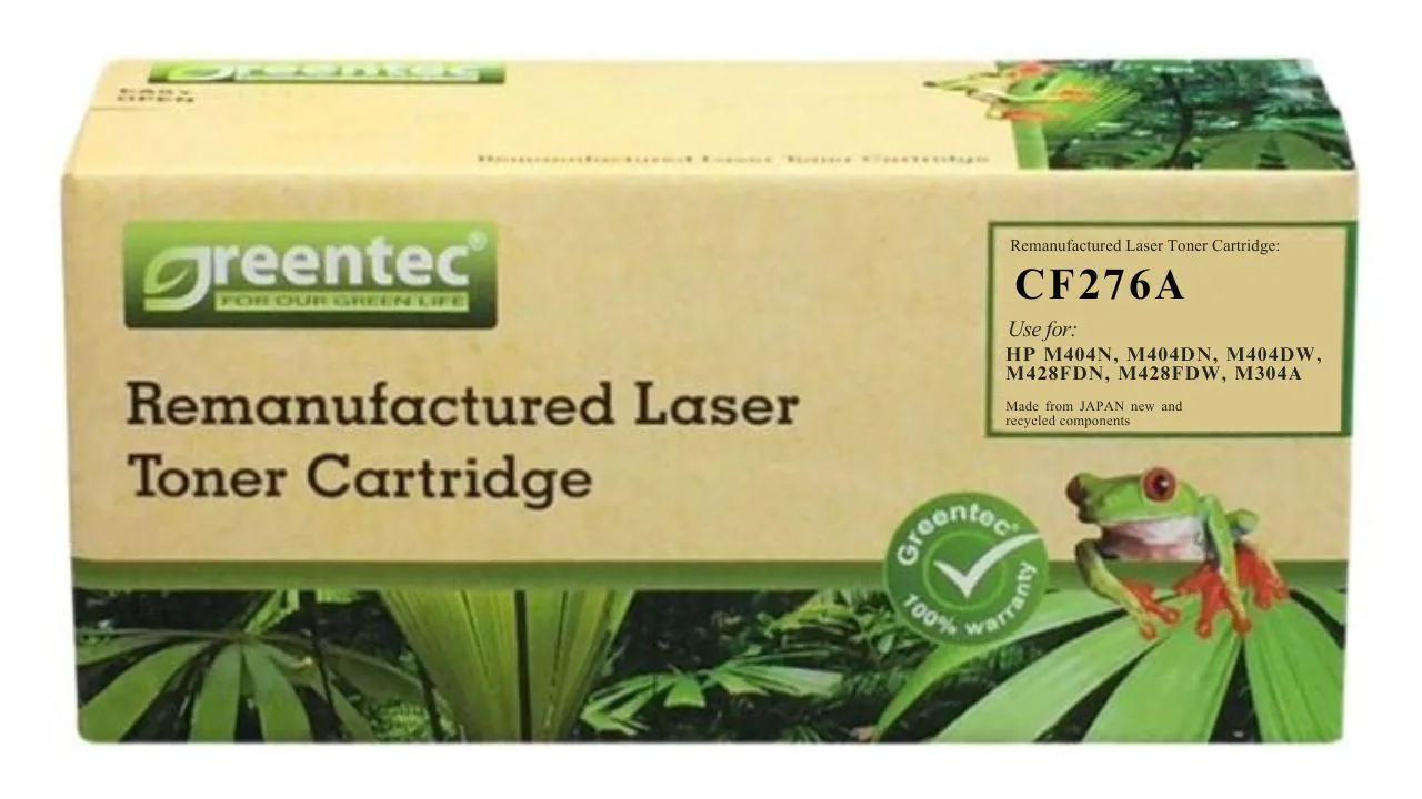 Mực in laser đen trắng Greentech HP CF276A (có chip) 2 Mực in laser đen trắng Greentech HP CF276A (có chip) - Hình ảnh 2