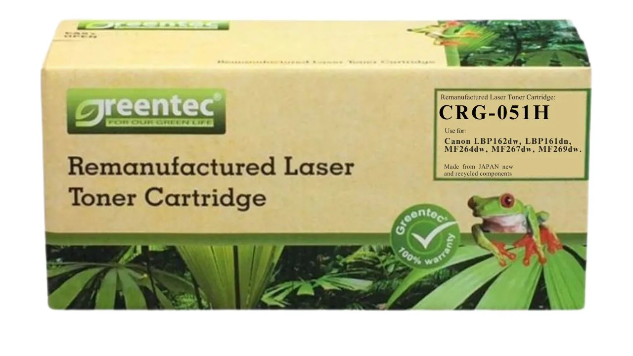 Mực in laser đen trắng Greentech Canon CRG-051H 2 Mực in laser đen trắng Greentech Canon CRG-051H - Hình ảnh 2