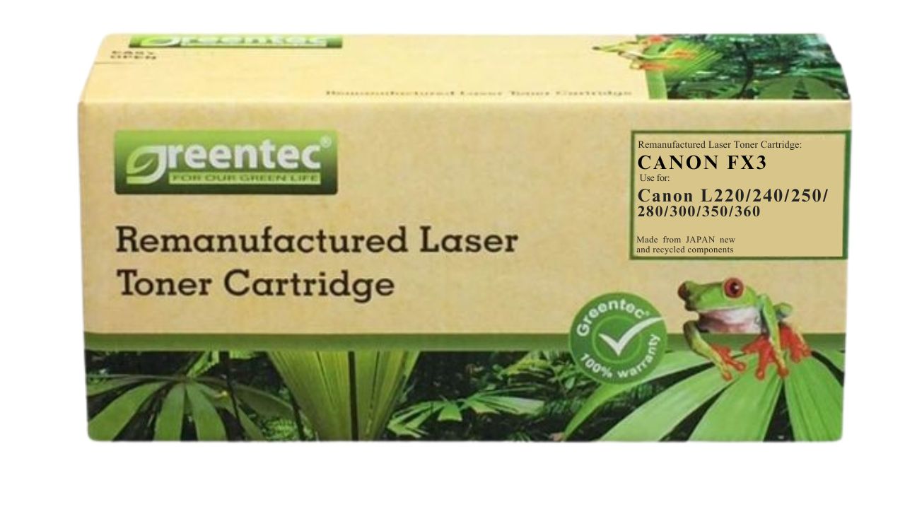 Mực in laser đen trắng Greentech Canon FX3 2 Mực in laser đen trắng Greentech Canon FX3 - Hình ảnh 2