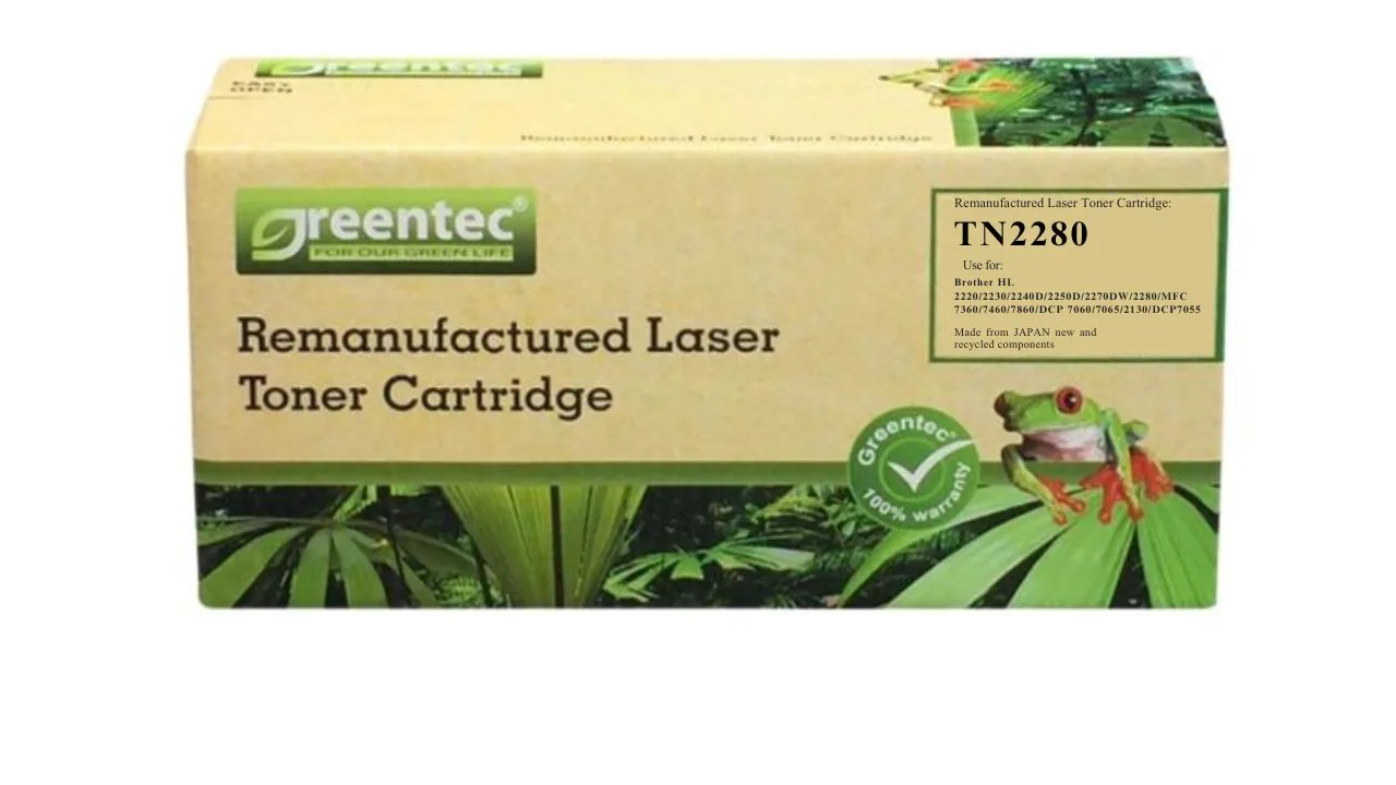 Mực in laser đen trắng Greentech Brother TN2280 2 Mực in laser đen trắng Greentech Brother TN2280 - Hình ảnh 2