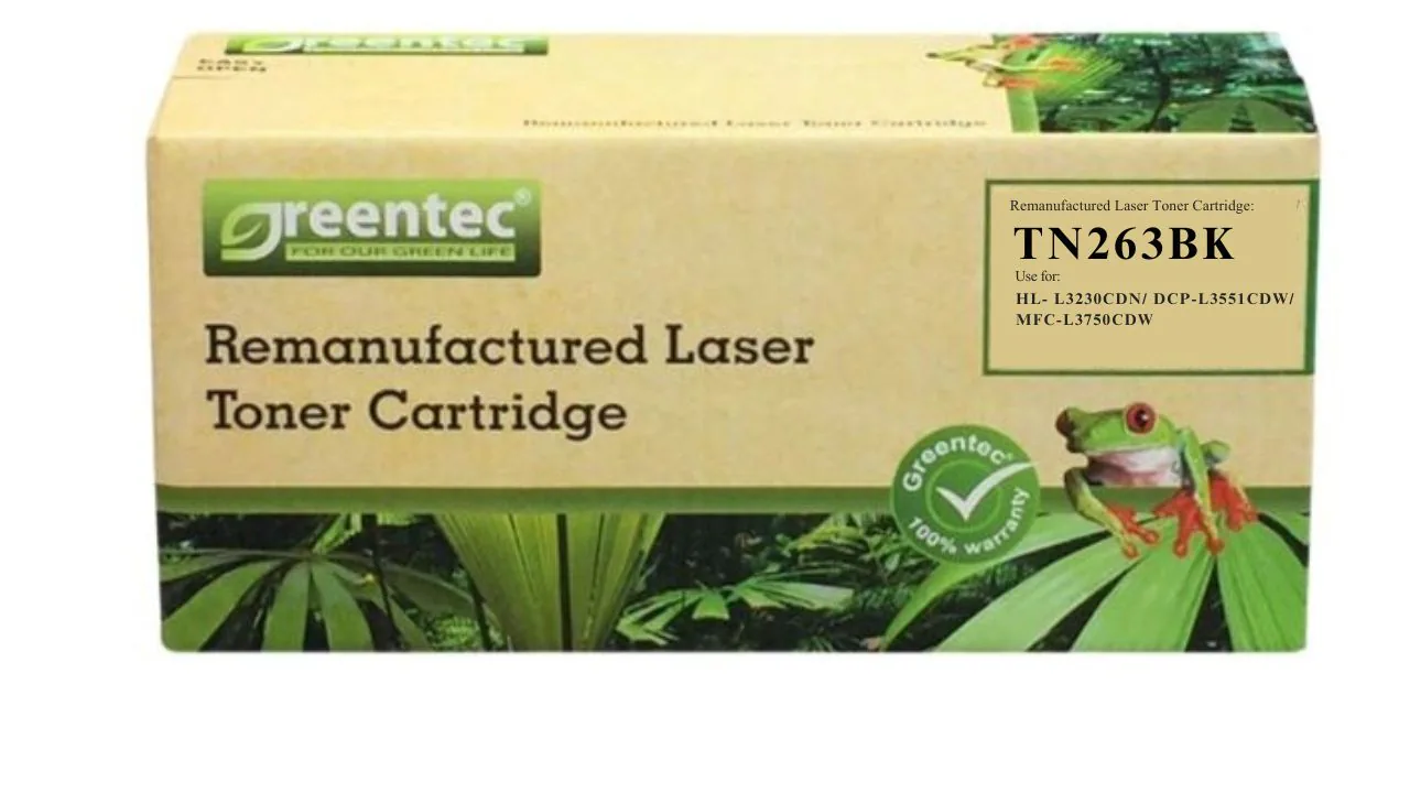Mưc in laser màu Greentech Brother TN263BK 2 Mưc in laser màu Greentech Brother TN263BK - Hình ảnh 2