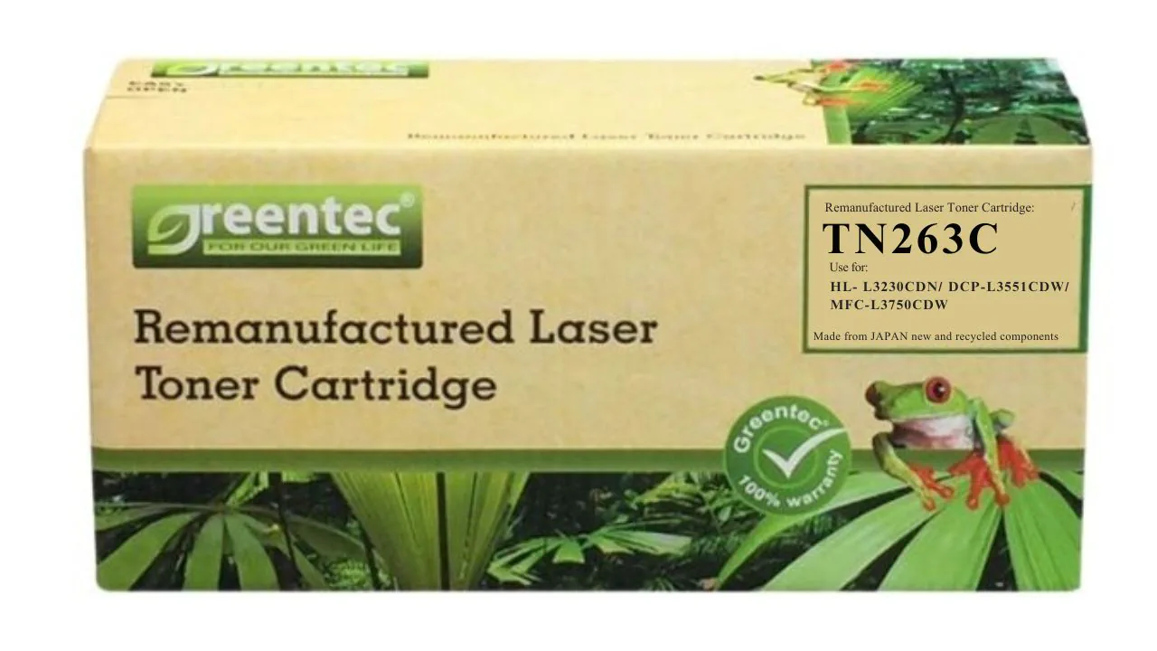 Mưc in laser màu Greentech Brother TN263C 2 Mưc in laser màu Greentech Brother TN263C - Hình ảnh 2