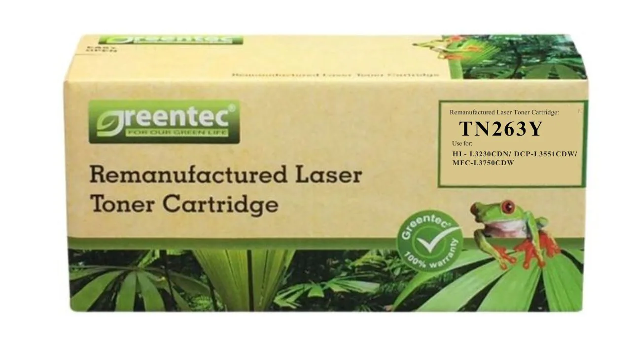 Mưc in laser màu Greentech Brother TN263Y 2 Mưc in laser màu Greentech Brother TN263Y - Hình ảnh 2