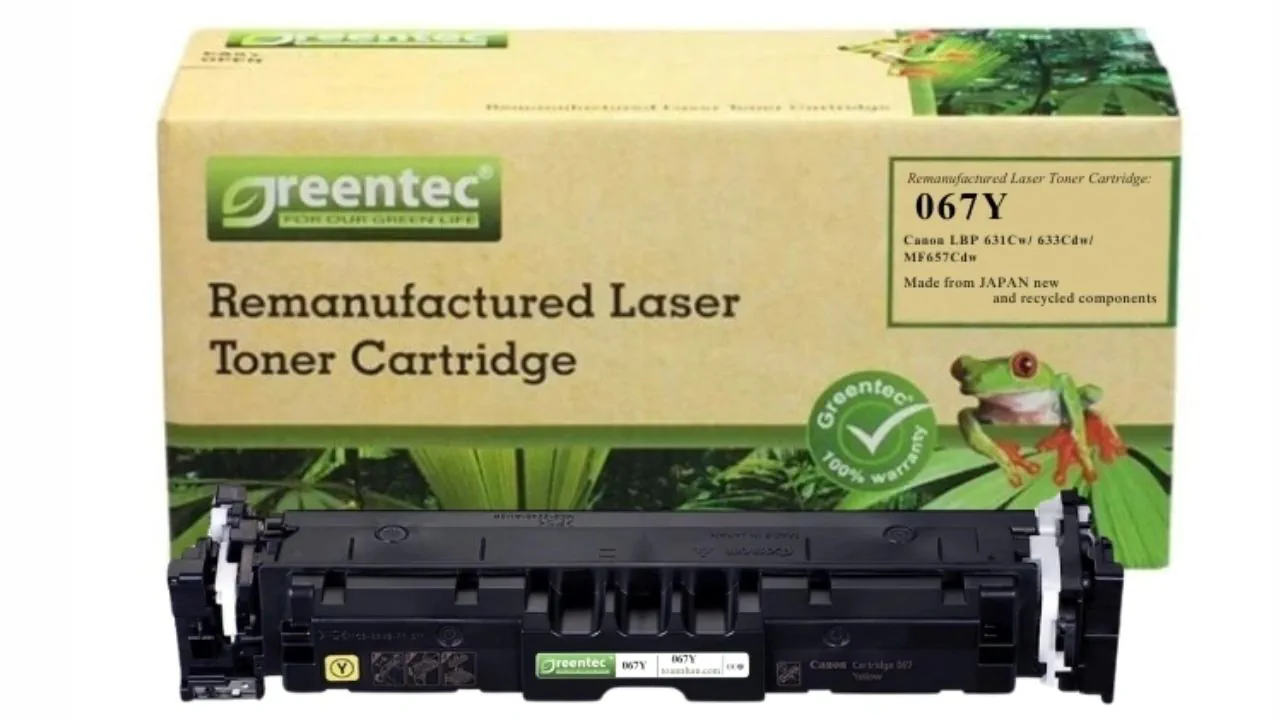 Mực in laser màu Greentech Canon 067Y