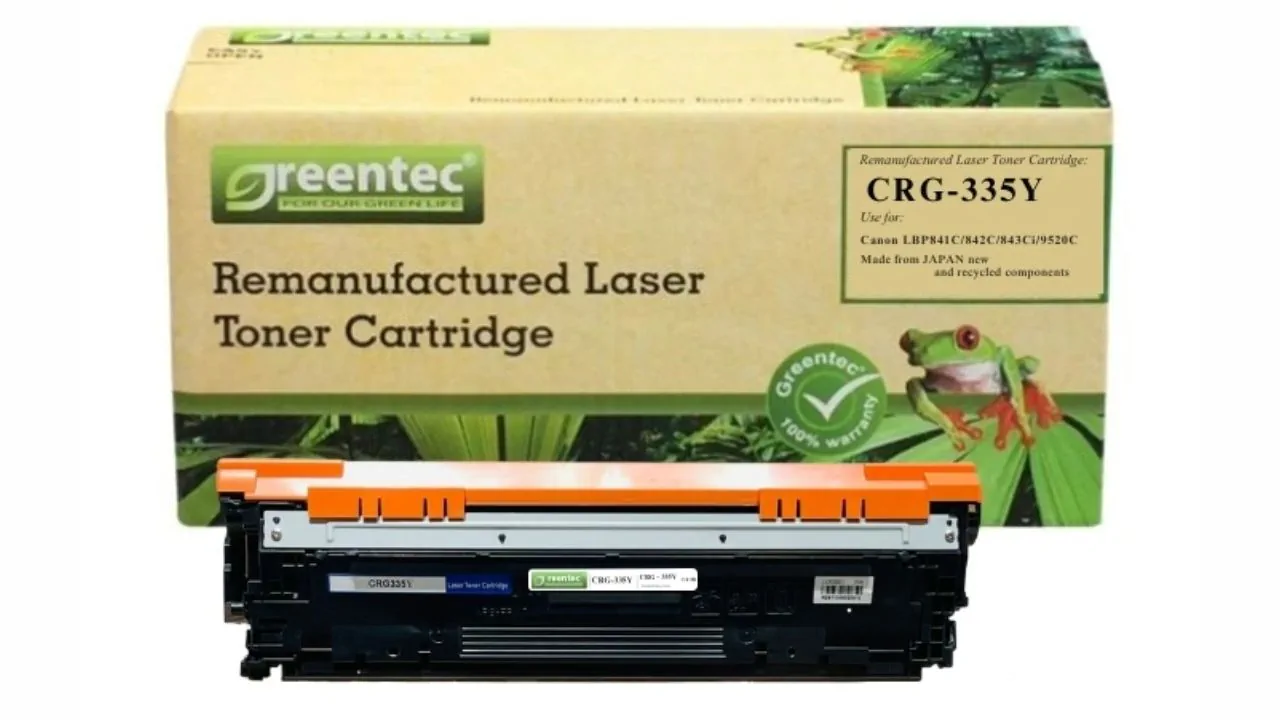 Mực in laser Greentec Canon 335Y – Vàng