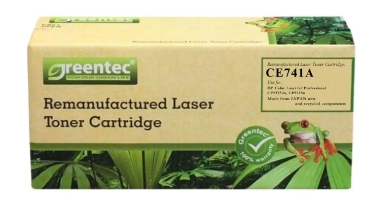 Mực in laser màu Greentech HP CE741A 2 Mực in laser màu Greentech HP CE741A - Hình ảnh 2