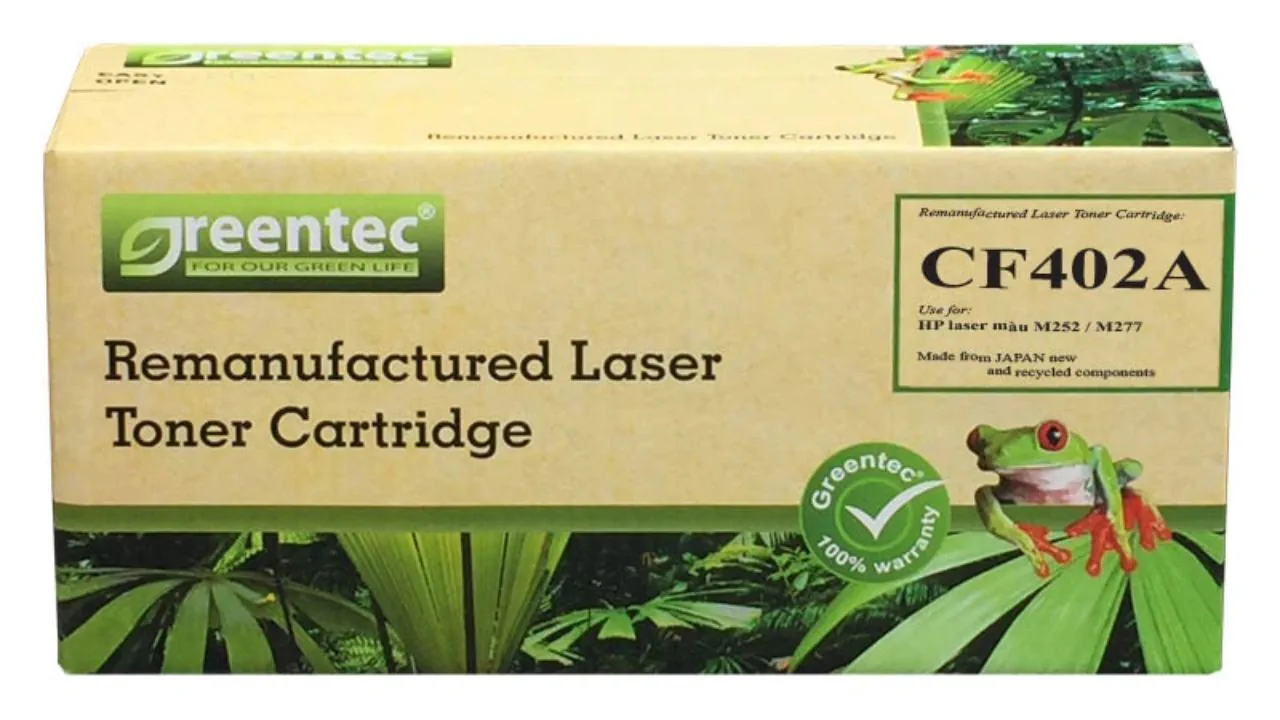 Mực in laser màu Greentech HP CF402A 2 Mực in laser màu Greentech HP CF402A - Hình ảnh 2