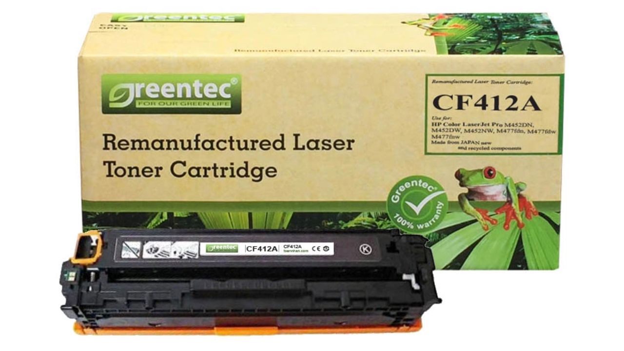 Mực in laser màu Greentec HP CF412A