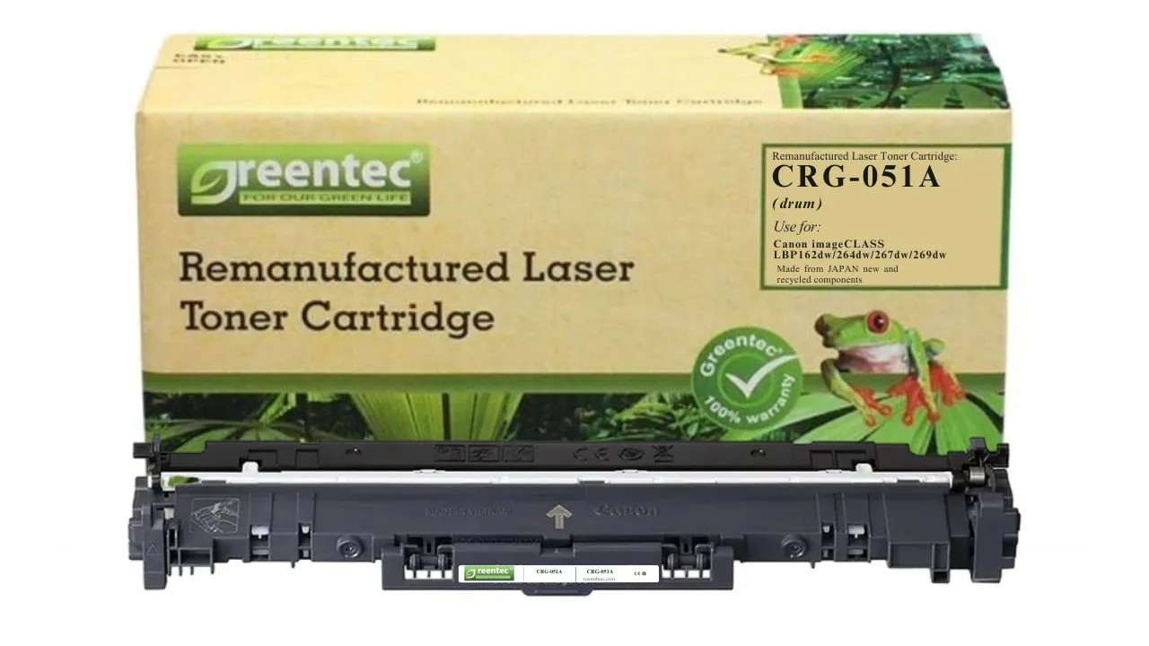 Cụm Drum laser đen trắng Greentech Canon CRG-051A 6 Cụm Drum laser đen trắng Greentech Canon CRG-051A - Hình ảnh 6