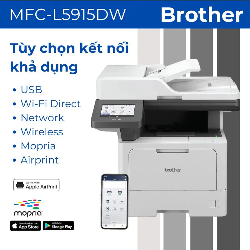 Máy in laser đen trắng đa năng Brother MFC-L5915DW 3 Máy in laser đen trắng đa năng Brother MFC-L5915DW - Hình ảnh 3