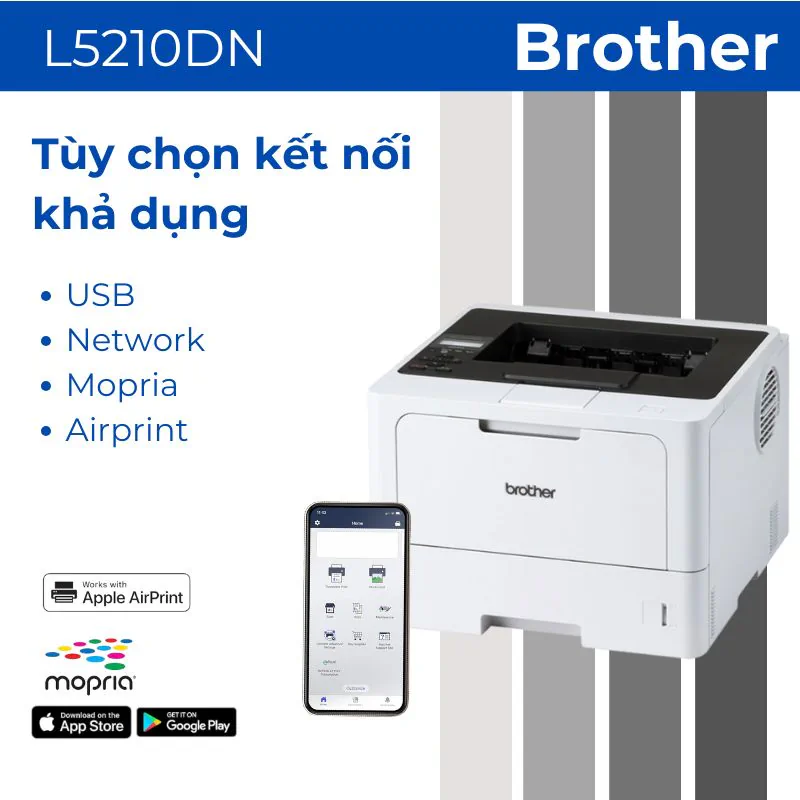 Máy in laser đen trắng Brother HL-L5210DN 3 Máy in laser đen trắng Brother HL-L5210DN - Hình ảnh 3