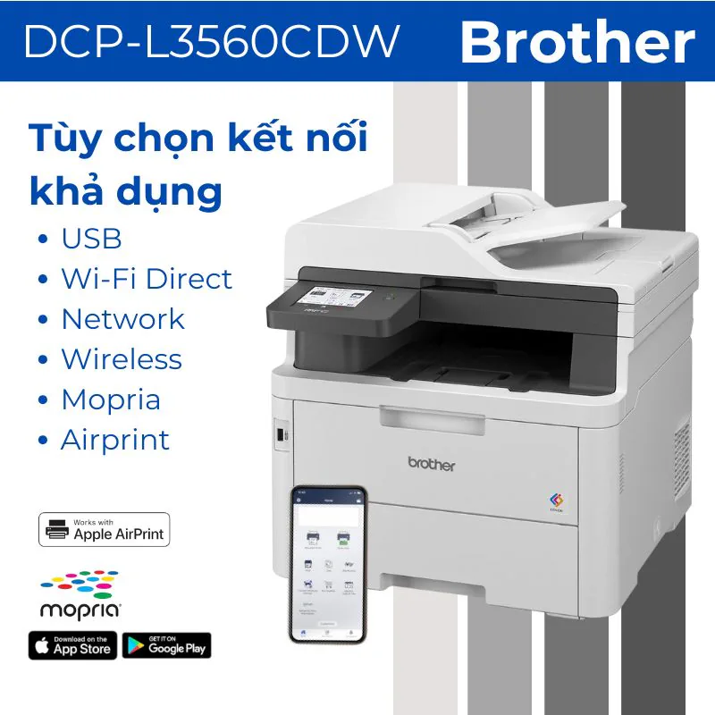 Máy in Laser màu đa năng Brother DCP-L3560CDW 3 Máy in Laser màu đa năng Brother DCP-L3560CDW - Hình ảnh 3