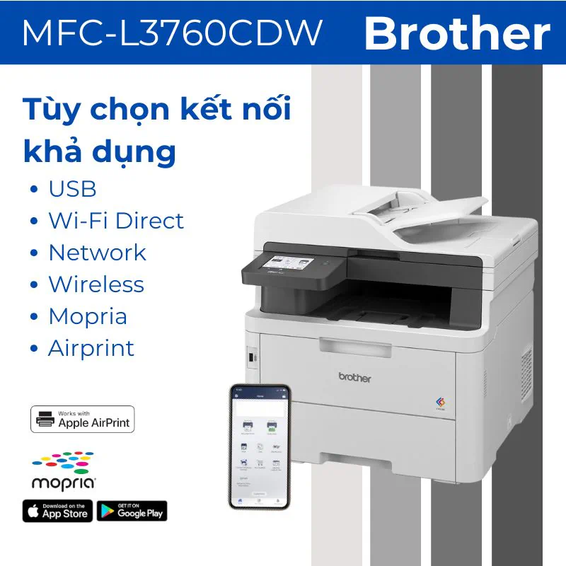 Máy in laser màu đa năng Brother MFC-L3760CDW 3 Máy in laser màu đa năng Brother MFC-L3760CDW - Hình ảnh 3