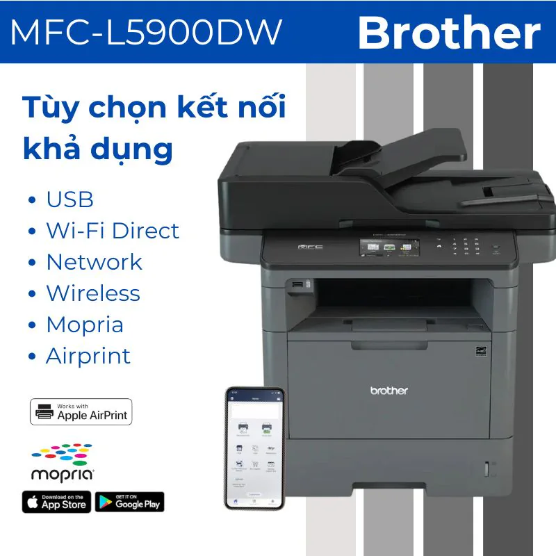 Máy in laser đen trắng đa năng Brother MFC-L5900DW 3 Máy in laser đen trắng đa năng Brother MFC-L5900DW - Hình ảnh 3