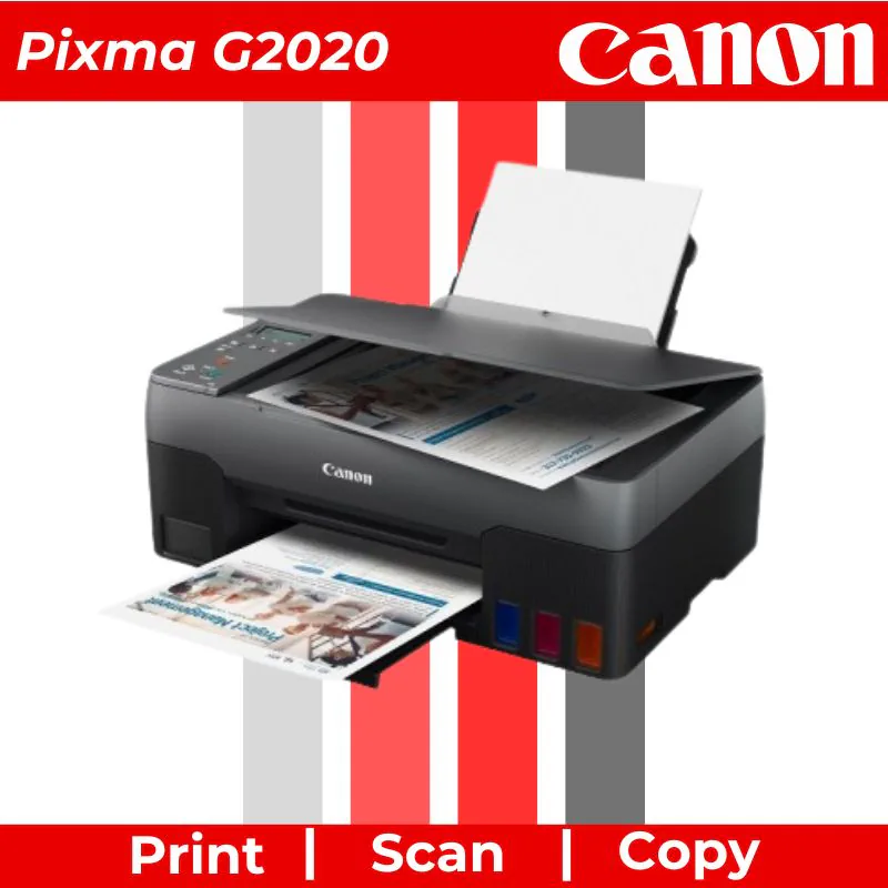 Máy in phun màu đa năng Canon PIXMA G2020 3 Máy in phun màu đa năng Canon PIXMA G2020 - Hình ảnh 3