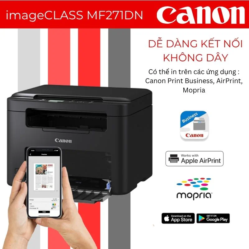 Máy in laser đen trắng đa năng Canon imageCLASS MF271DN 3 Máy in laser đen trắng đa năng Canon imageCLASS MF271DN - Hình ảnh 3