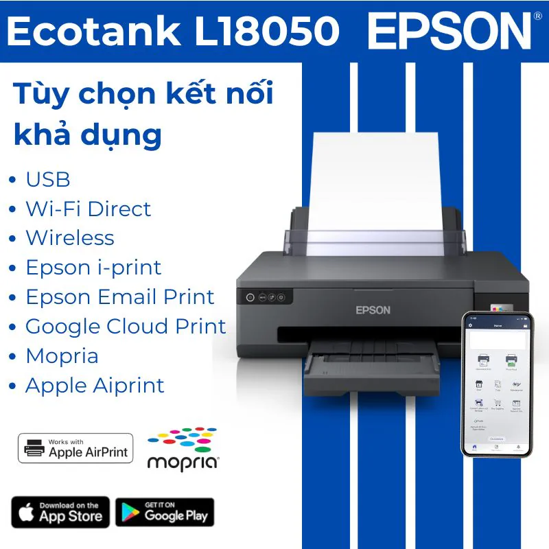 Máy in phun màu Epson Ecotank L18050 khổ A3 3 Máy in phun màu Epson Ecotank L18050 khổ A3 - Hình ảnh 3